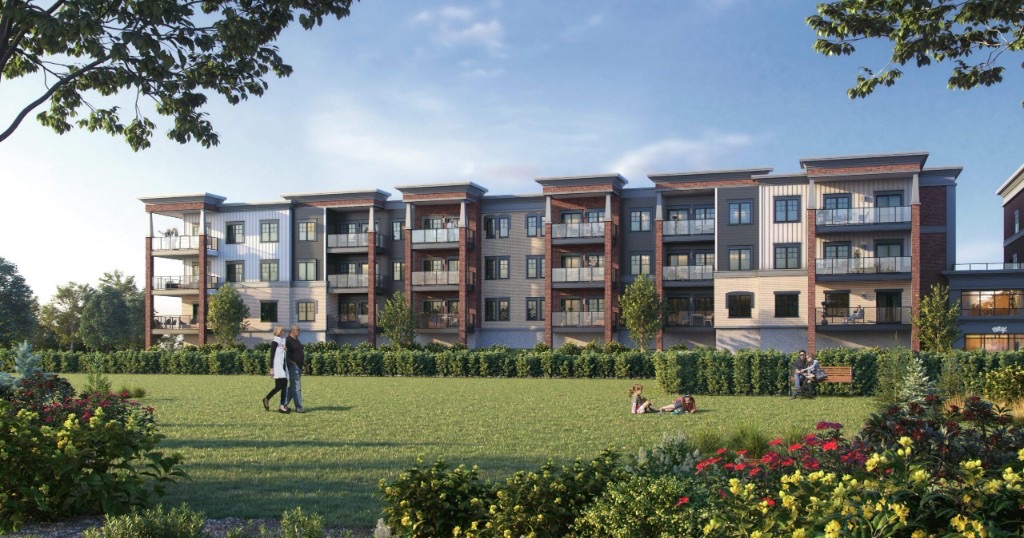 The Brix condominium exterior at 121 Mary Street, Creemore — Suite 411